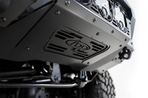 Ford F250 Front Bumper - Addictive Desert Designs - Bomber - Hammer Black with Satin Black panels - `17-`20